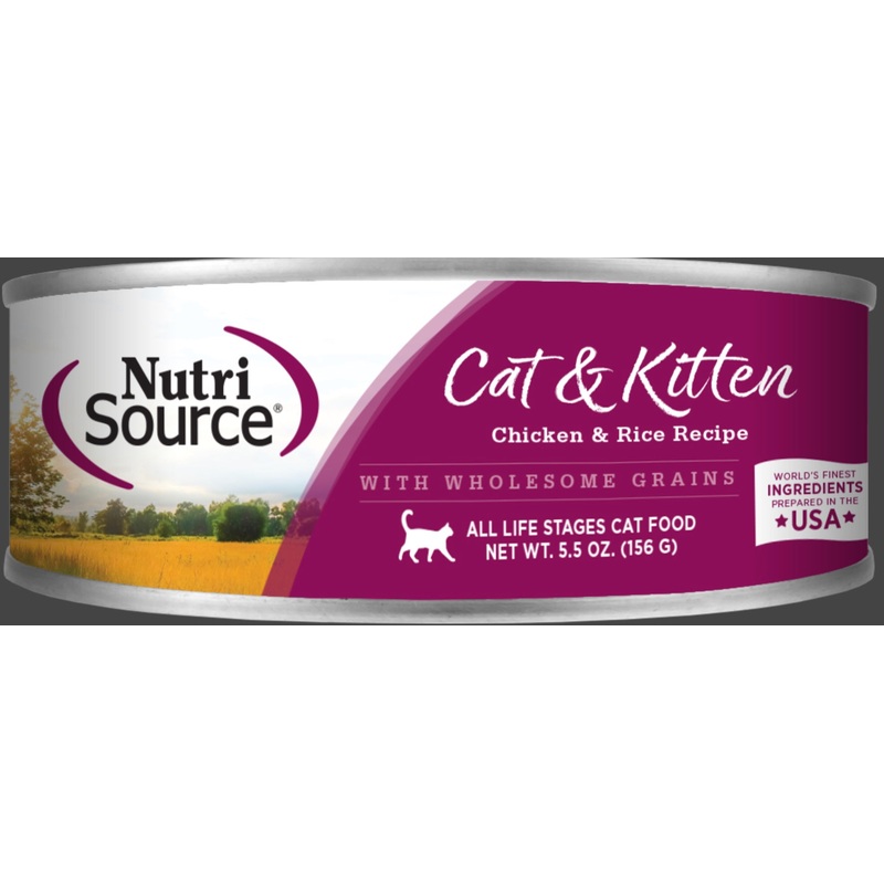 NutriSource Cat & Kitten Chicken & Rice Canned Cat Food