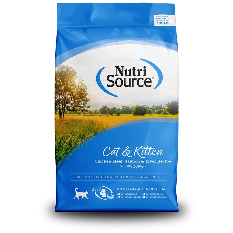 NutriSource Cat & Kitten Chicken, Salmon & Liver Dry Cat Food
