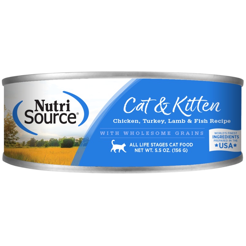 NutriSource Cat & Kitten Chicken, Turkey Lamb & Fish Select Canned Cat Food