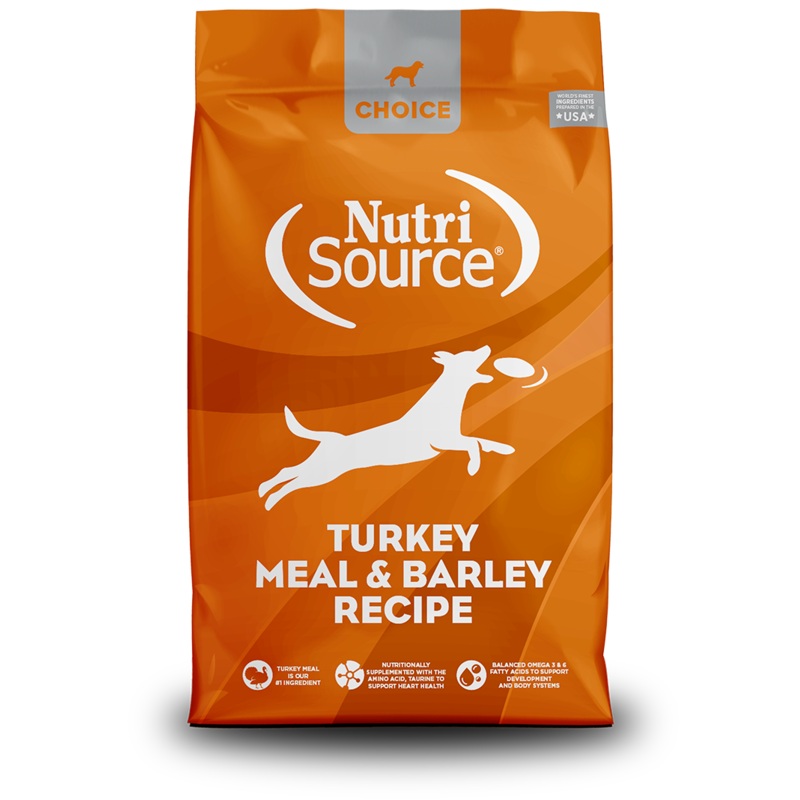 NutriSource Choice Turkey Meal and Barley Dog Food- 30lbs