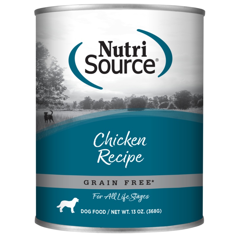 NutriSource Grain Free Chicken Formula Canned Dog Food