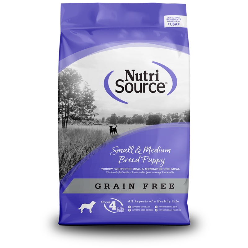 NutriSource Grain Free Small & Medium Breed Puppy Recipe Dry Dog Food
