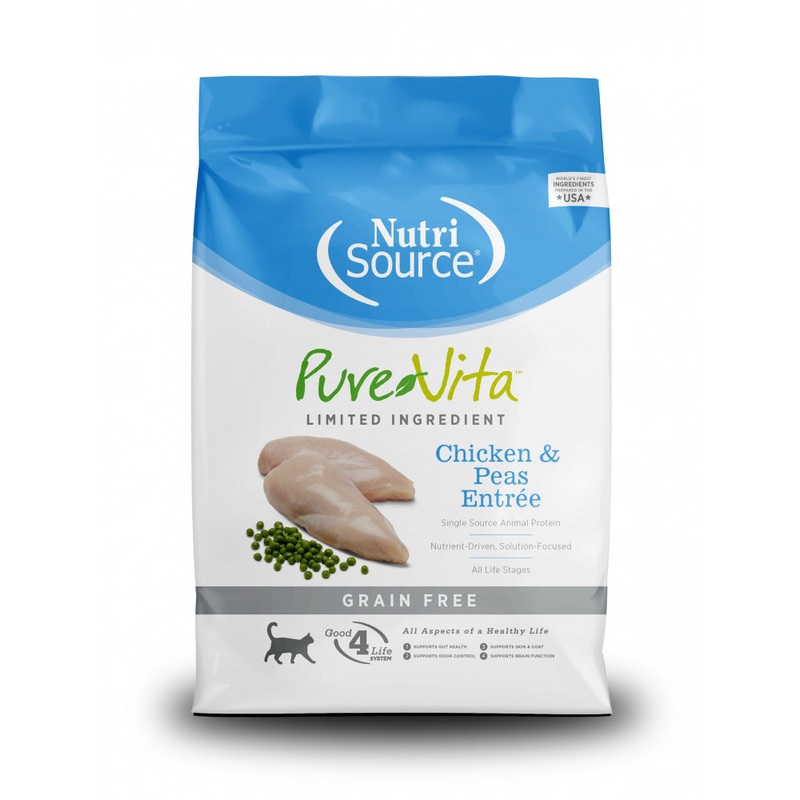 NutriSource PureVita Grain Free Chicken & Peas Formula Dry Cat Food