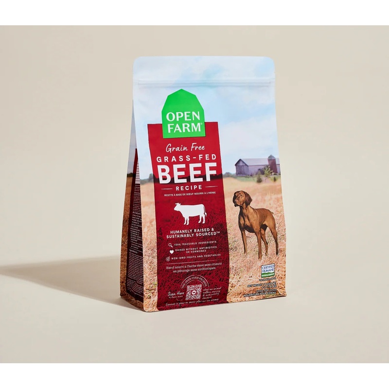 Open Farm Grain Free Grass-Fed Beef Dry Dog Food