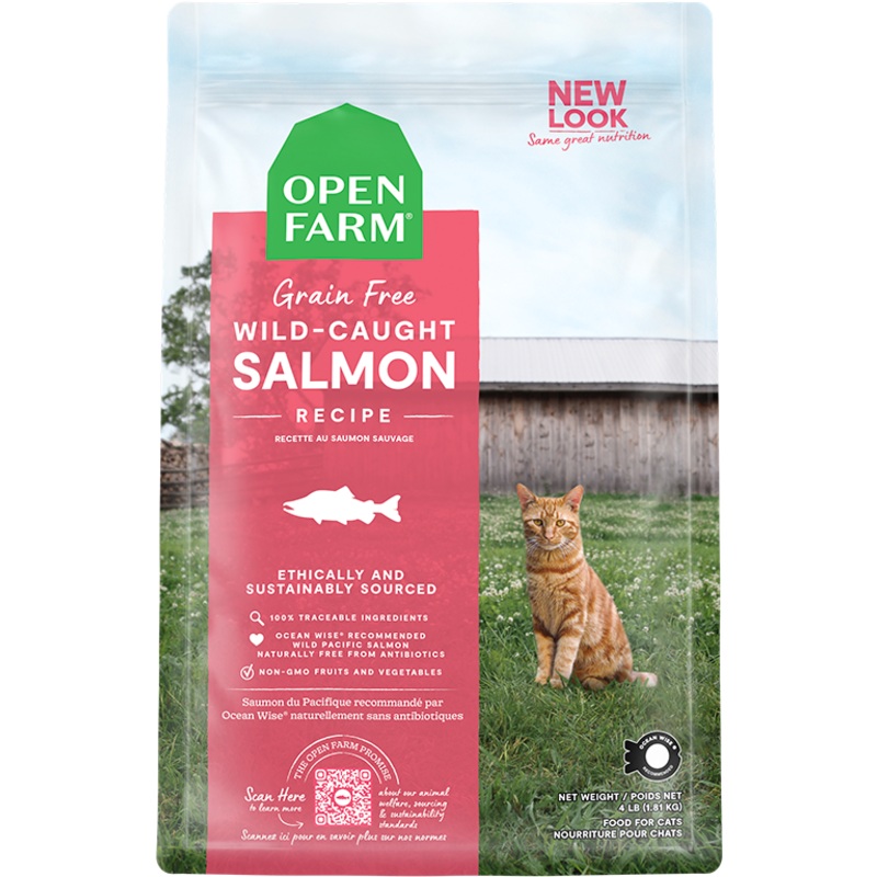 Open Farm Grain Free Wild Caught Salmon Dry Cat Food