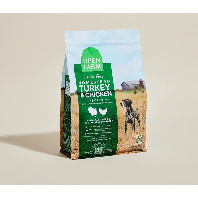 Open Farm Homestead Turkey and Chicken Grain Free Dry Dog Food