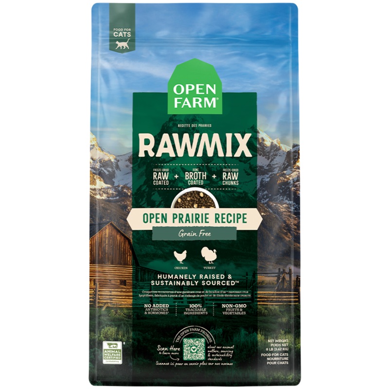 Open Farm RawMix Open Prairie Grain Free Dry Cat Food