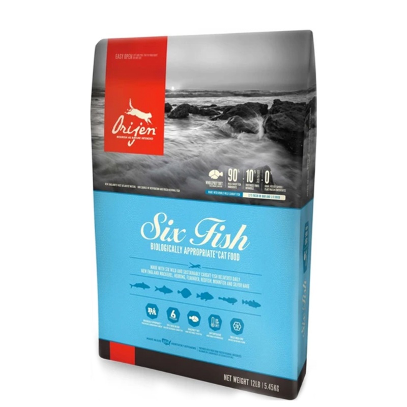 ORIJEN Grain Free Six Fish Dry Cat Food