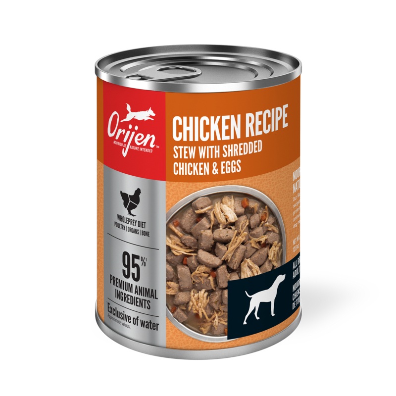 Orijen Premium Chicken Stew Recipe with Shredded Chicken & Eggs Canned Dog Food