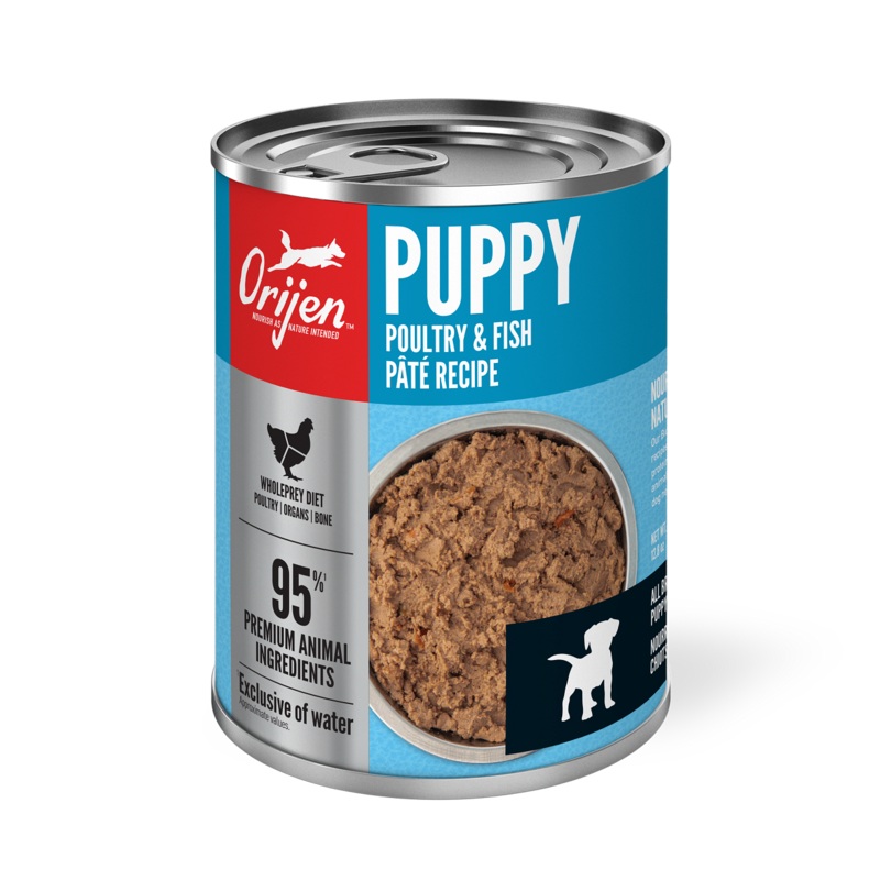 Orijen Premium Puppy Poultry & Fish Pate Canned Dog Food