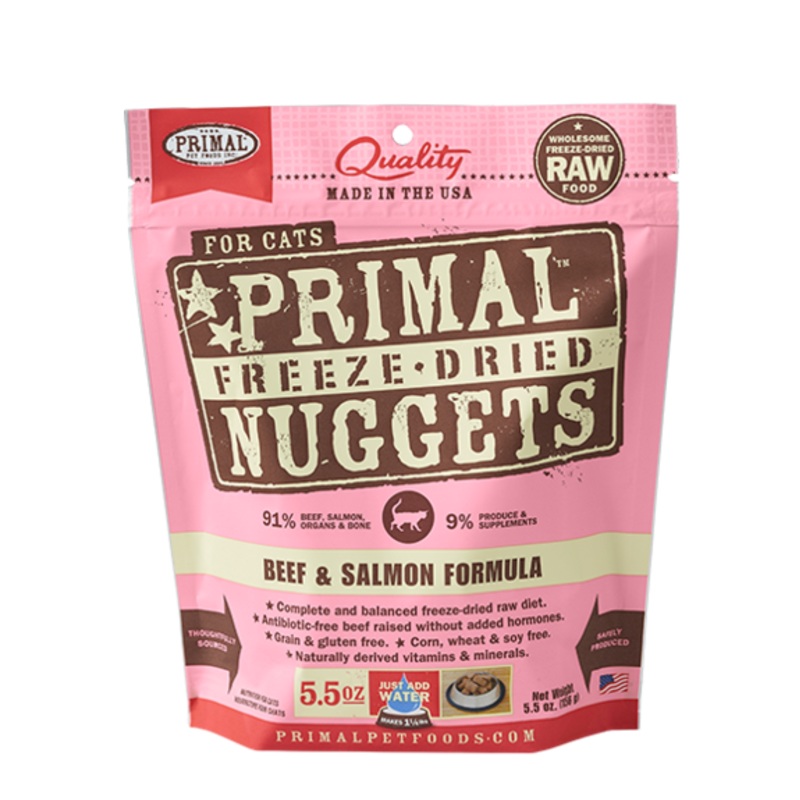 Primal Freeze-Dried Beef & Salmon Formula 5.5oz