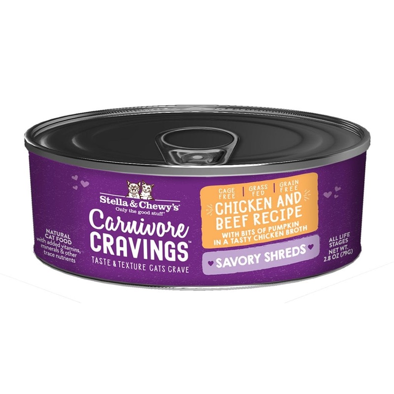 Stella & Chewy’s Carnivore Cravings Chicken & Beef Shreds Canned Cat Food