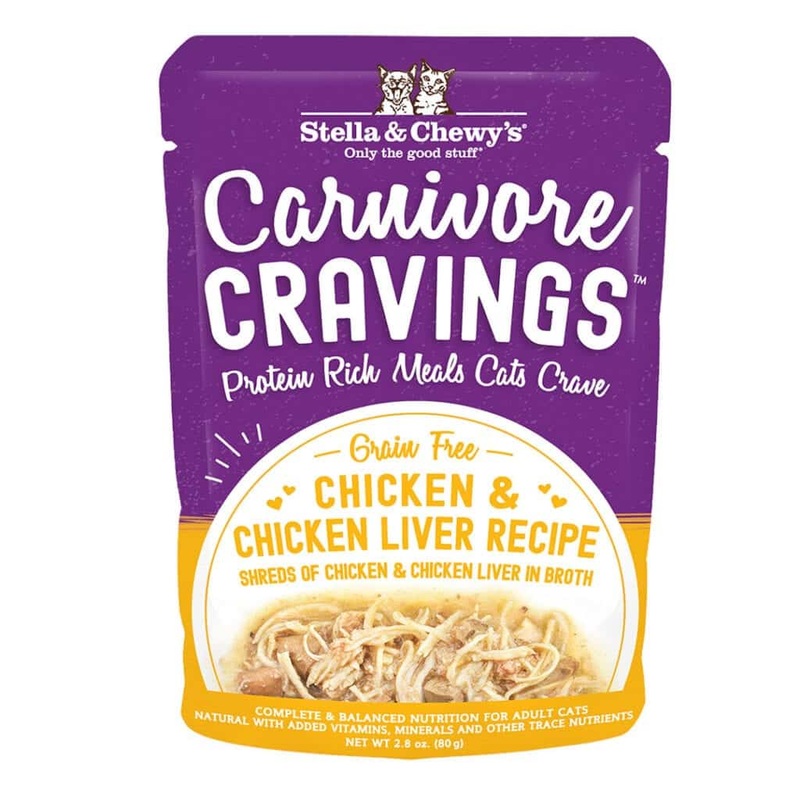 Stella & Chewy’s Carnivore Cravings Grain Free Chicken & Chicken Liver Wet Cat Food Pouch
