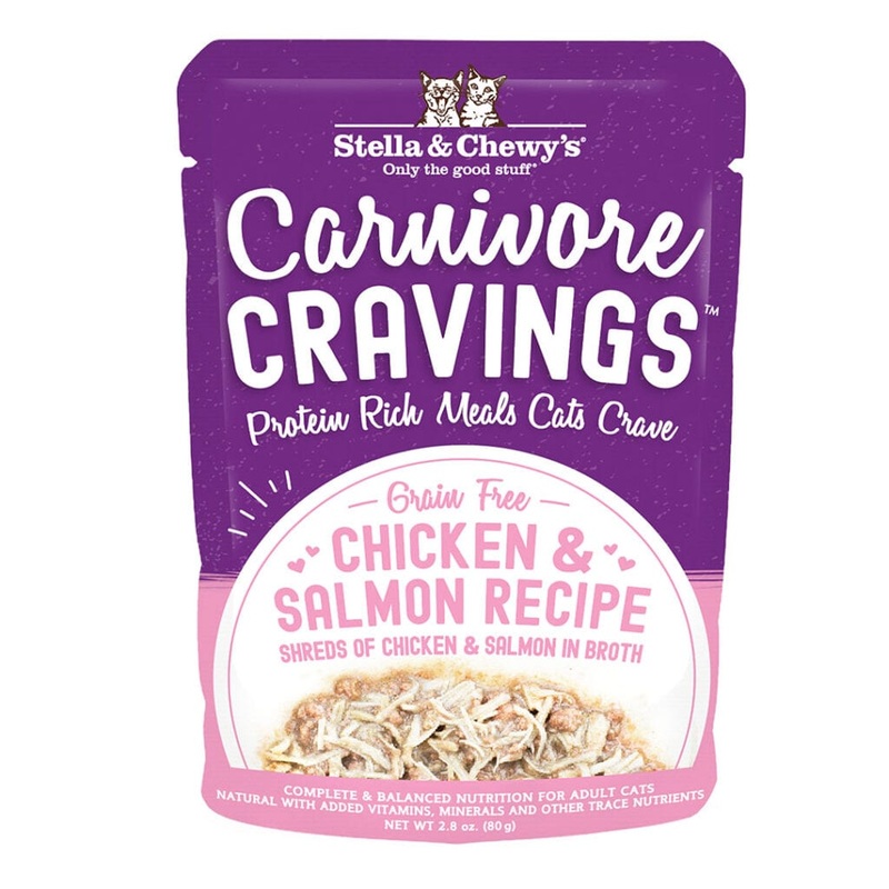 Stella & Chewy’s Carnivore Cravings Grain Free Chicken & Salmon Wet Cat Food Pouch