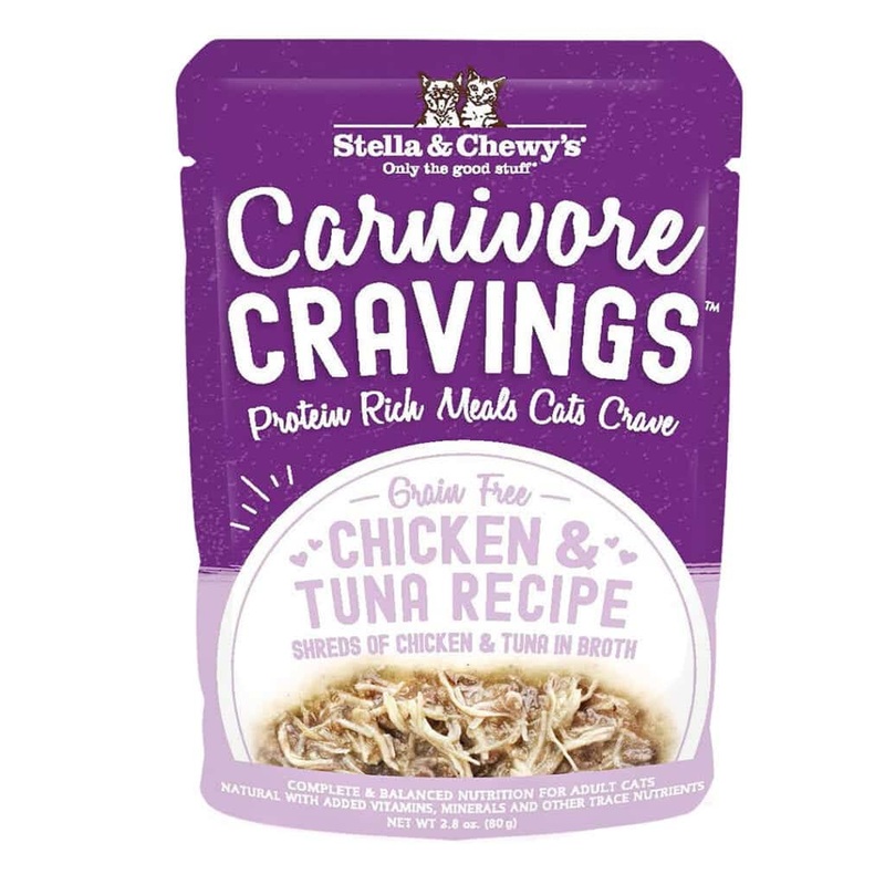 Stella & Chewy’s Carnivore Cravings Grain Free Chicken & Tuna Wet Cat Food Pouch