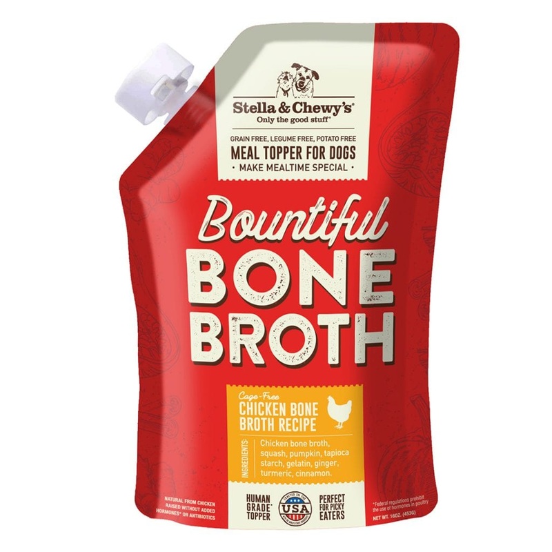 Stella & Chewy’s Chicken Bone Broth Pouch for Cats & Dogs