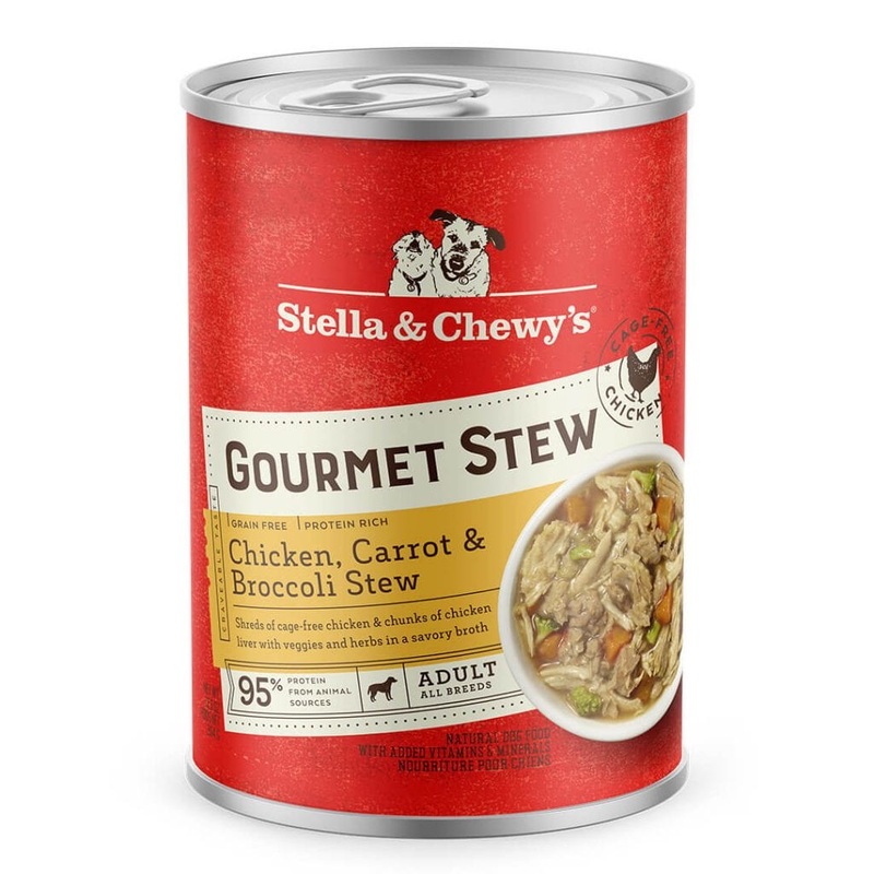 Stella & Chewy’s Gourmet Chicken,Carrot, & Broccoli Stew Canned Dog Food