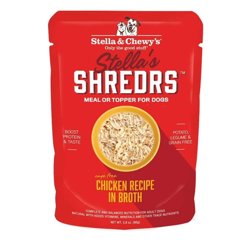 Stella & Chewy’s Shredrs Chicken in Broth Topper for Dogs