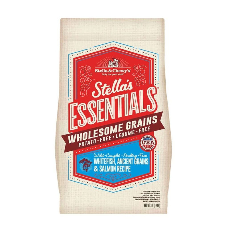 Stella’s Essentials Wholesome Grains Whitefish & Salmon Recipe Dry Dog Food