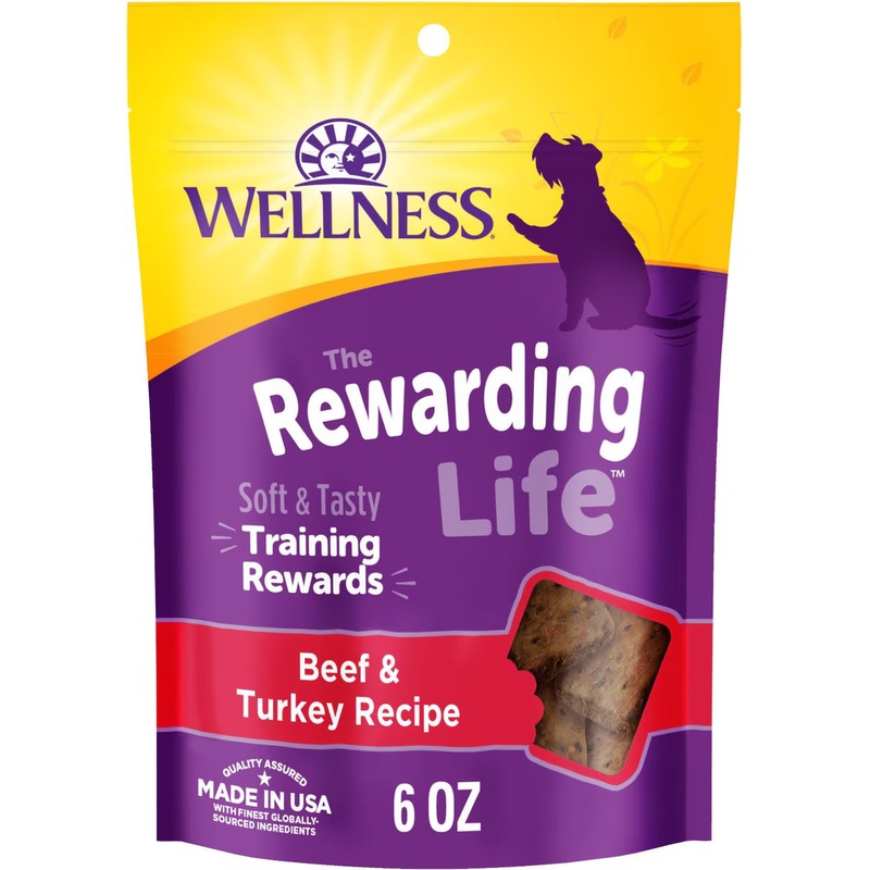 Wellness Natural Grain Free Rewarding Life Soft Beef and Turkey Recipe Dog Treats