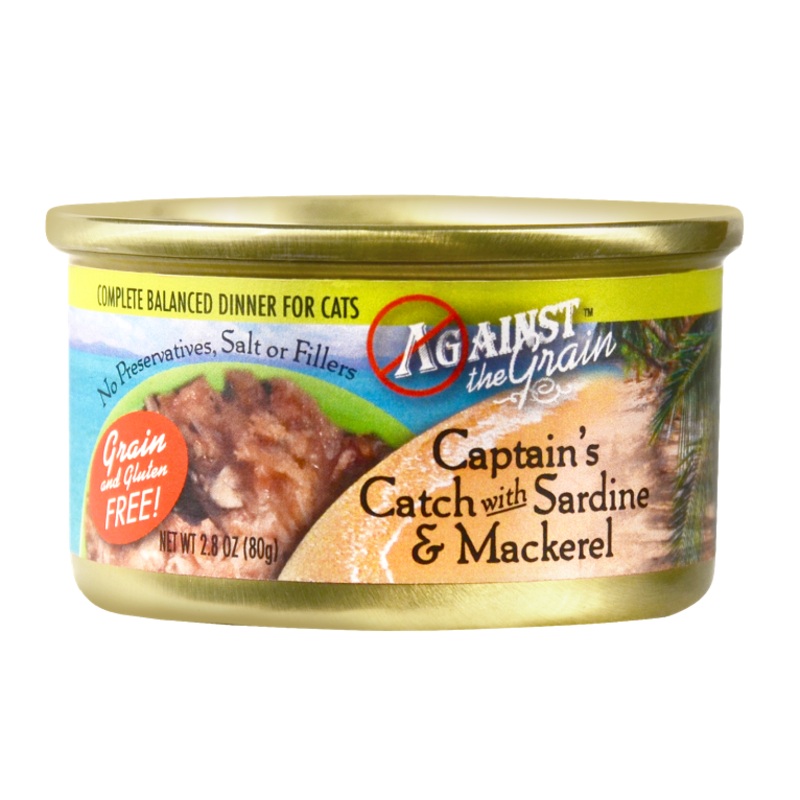 Against the Grain Captain’s Catch with Sardine and Mackerel Canned Cat Food