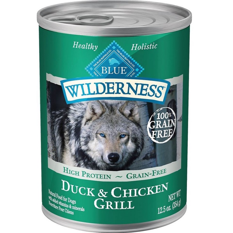 Blue Buffalo Wilderness Grain Free Duck and Chicken Grill Canned Dog Food
