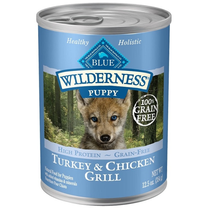 Blue Buffalo Wilderness Turkey and Chicken Grill Puppy Canned Dog Food