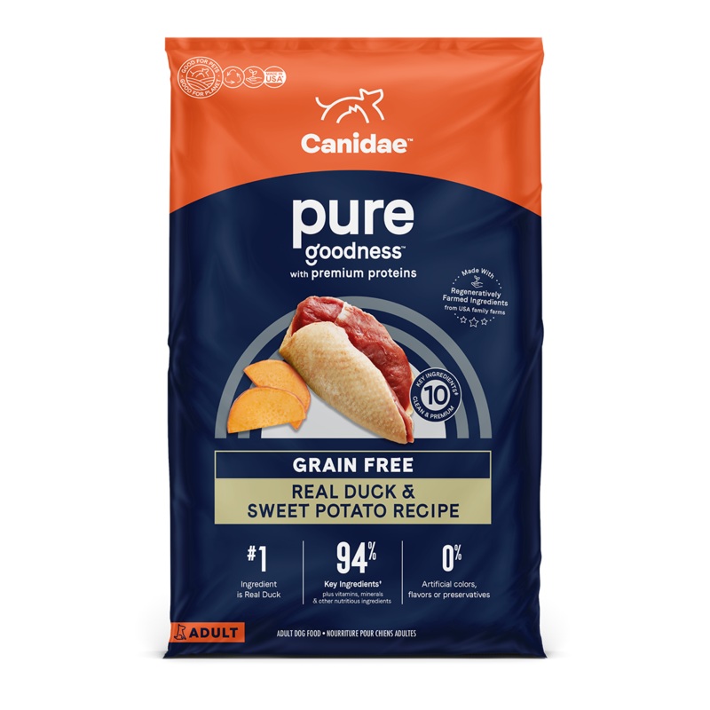 Canidae Grain Free PURE Duck & Sweet Potato Recipe Dry Dog Food