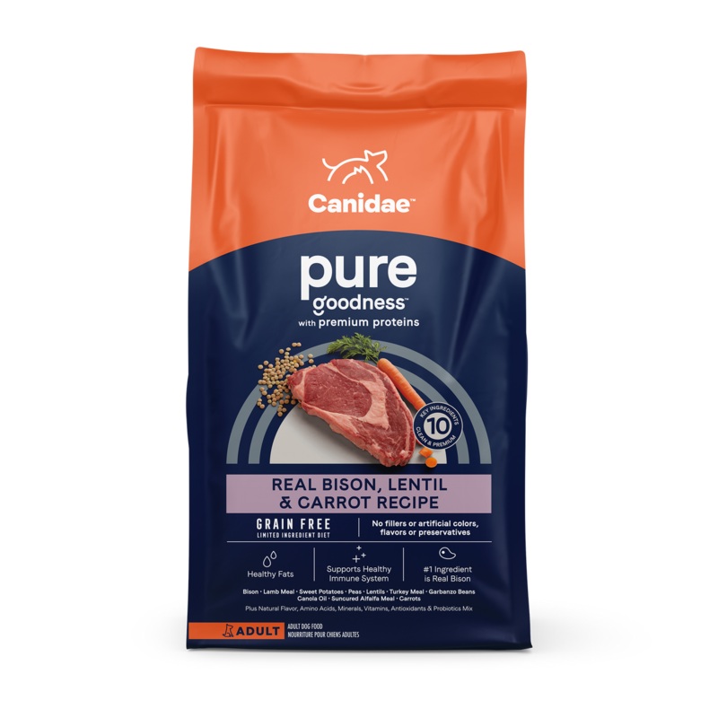 Canidae PURE Grain Free Bison, Lentil and Carrot Recipe Dry Dog Food
