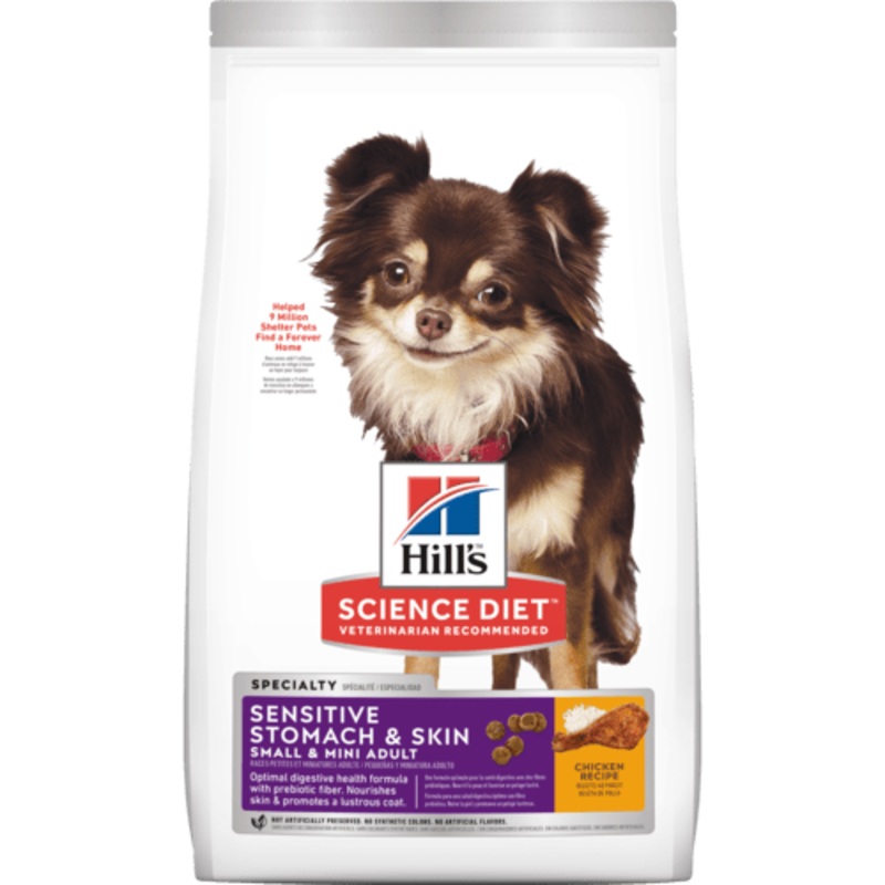 Hill’s Science Diet Adult Sensitive Stomach & Skin Small & Mini Chicken Recipe Dry Dog Food