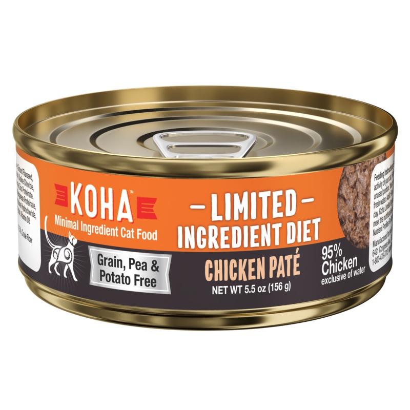 KOHA Grain & Potato Free Limited Ingredient Diet Chicken Pate Canned Cat Food