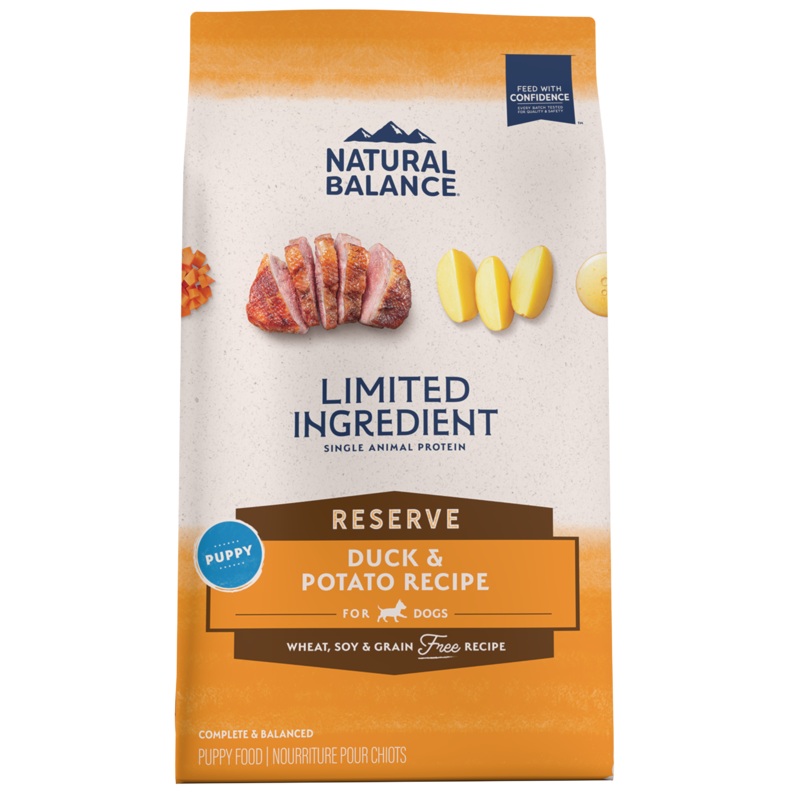 Natural Balance Limited Ingredient Reserve Grain Free Duck & Potato Puppy Recipe Dry Dog Food