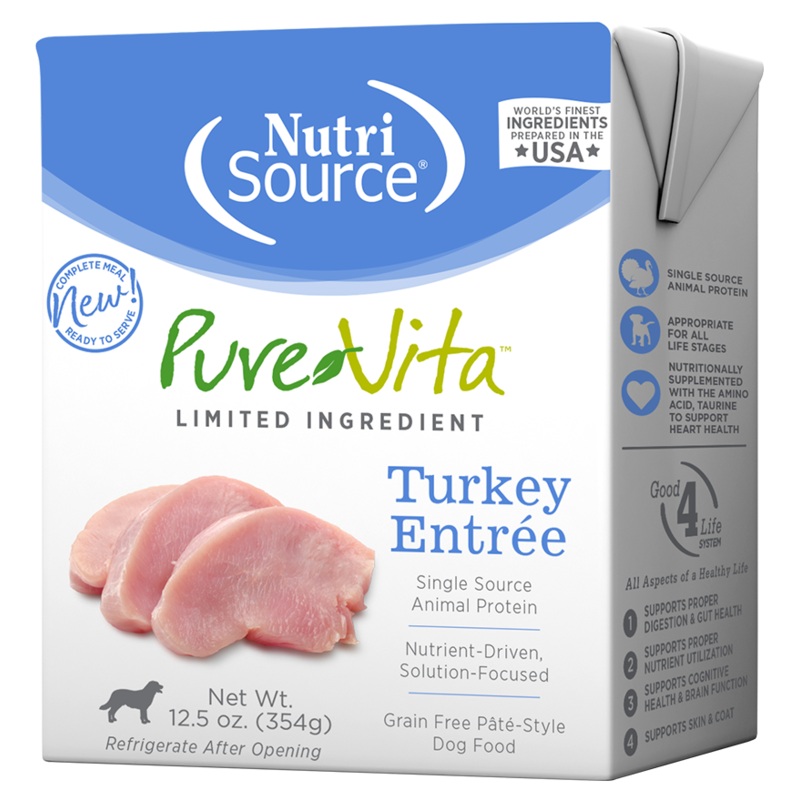 PureVita Grain Free Turkey Entre Tetra Pak Wet Dog Food