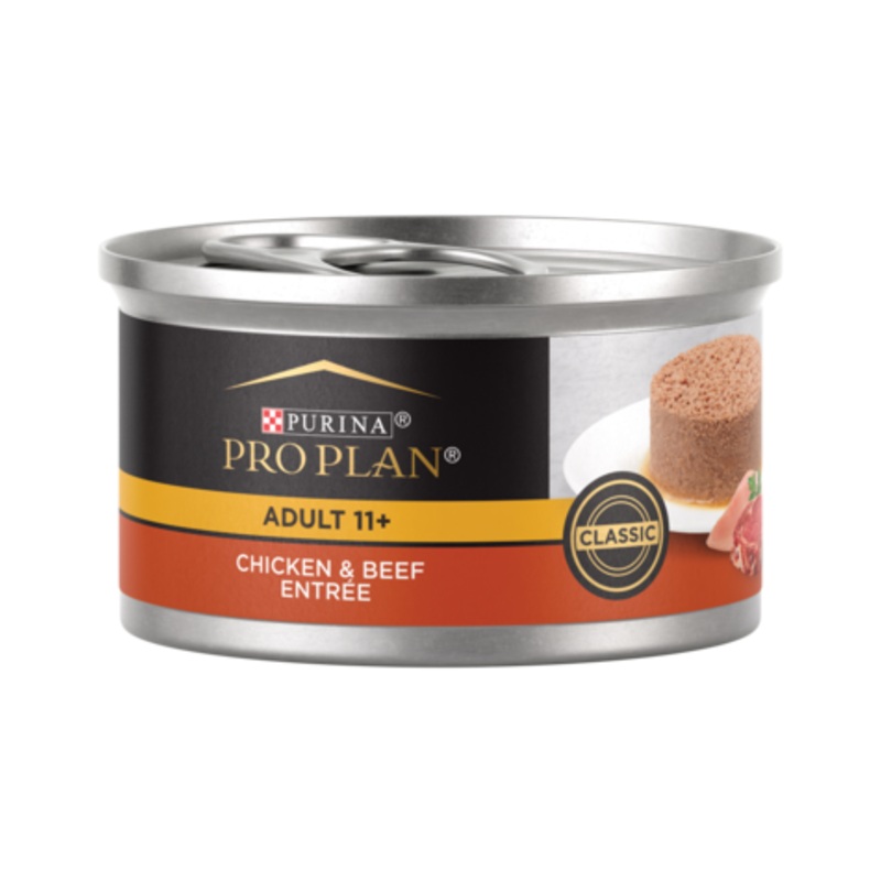 Purina Pro Plan Senior Cat 11 + Chicken & Beef Entree Canned Cat Food