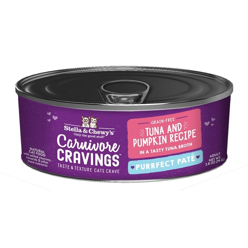 Stella & Chewy’s Canivore Cravings Tuna & Pumpkin Pate Canned Cat Food