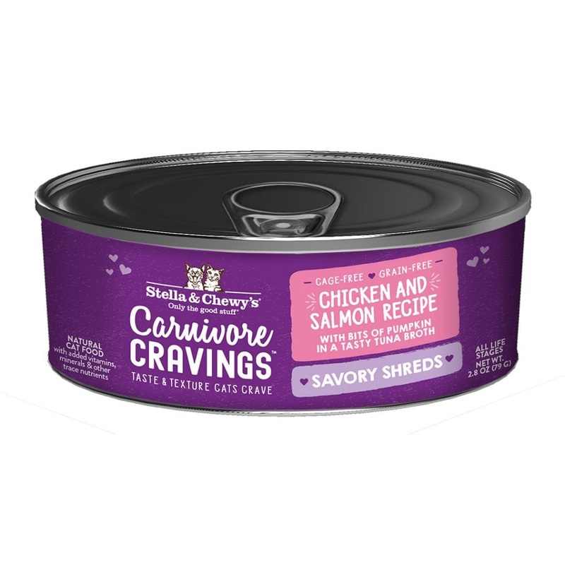 Stella & Chewy’s Carnivore Cravings Chicken & Salmon Shreds Canned Cat Food