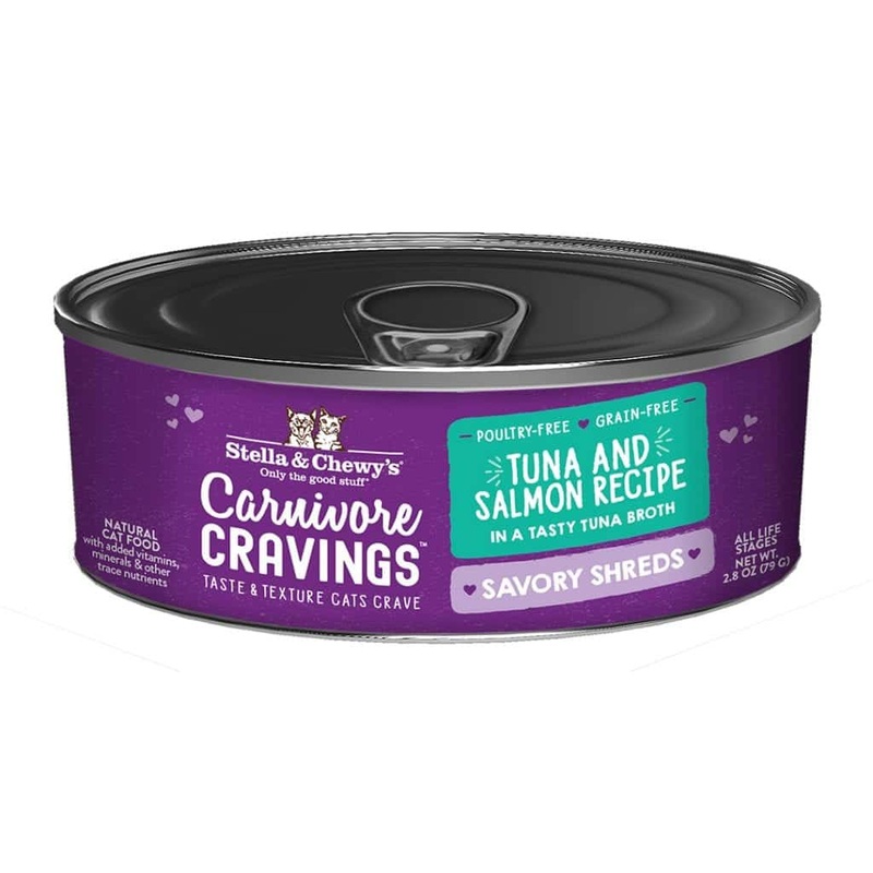 Stella & Chewy’s Carnivore Cravings Tuna & Salmon Shreds Canned Cat Food