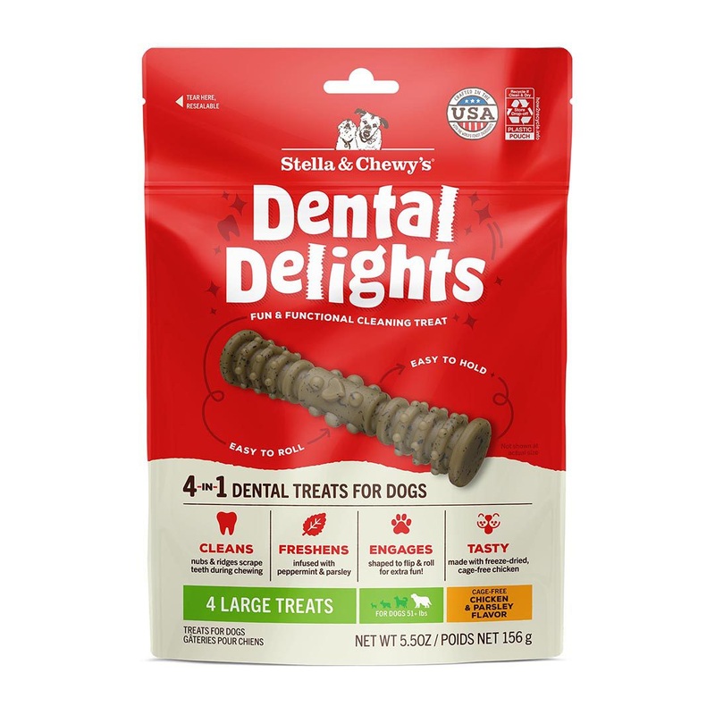 Stella & Chewy’s Large Dental Delights Chicken & Parsley Flavor Dog Treats