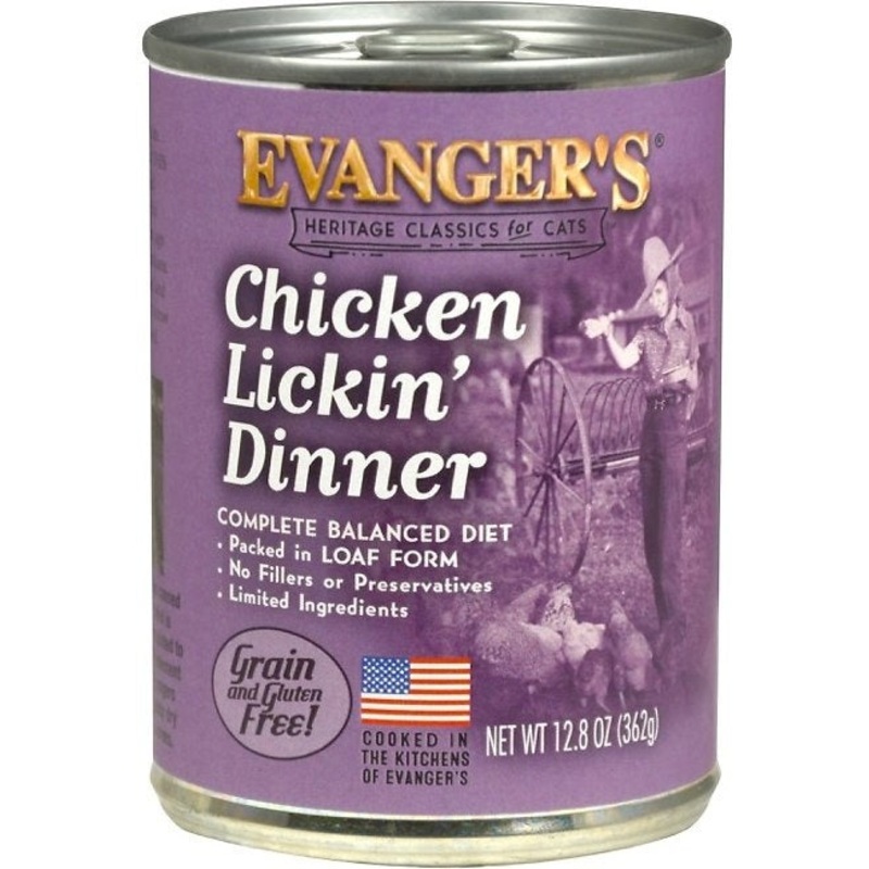 Evanger’s Chicken Lickin’ Dinner Canned Cat Food