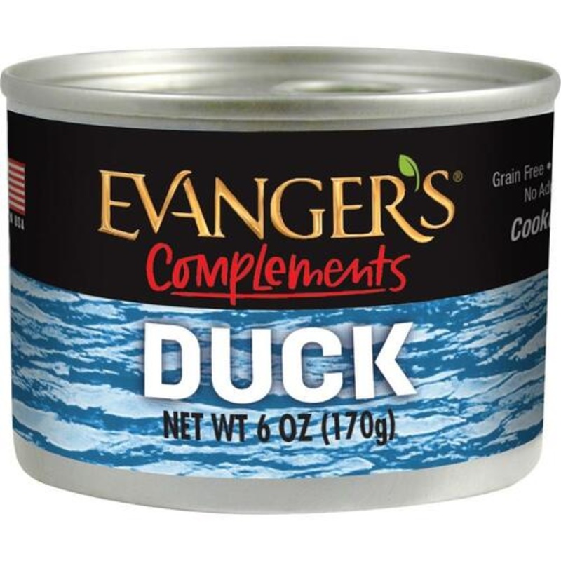Evanger’s Complements Grain Free Duck  Canned Dog and Cat Food