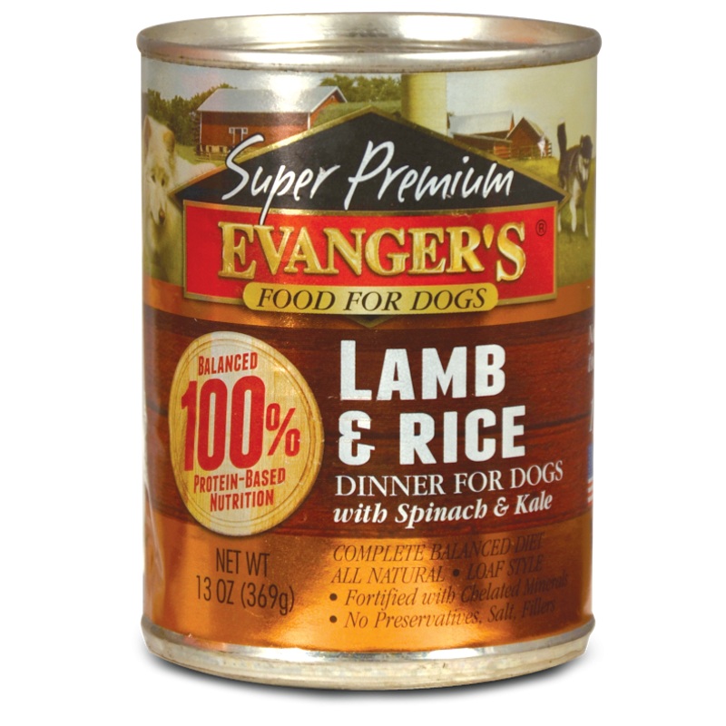 Evangers Super Premium Lamb and Rice Canned Dog Food