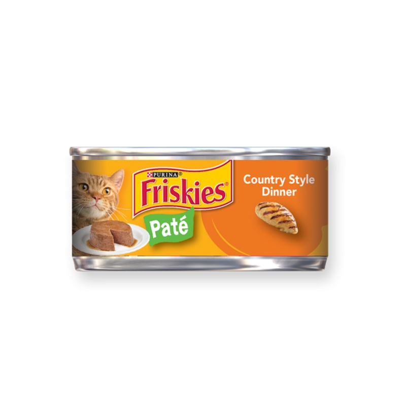 Friskies Pate Country Style Dinner Canned Cat Food