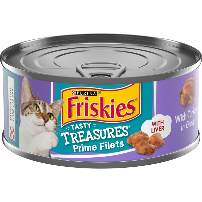 Friskies Tasty Treasures in Gravy Turkey & Liver Wet Cat Food