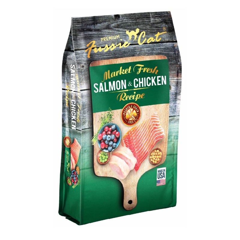 Fussie Cat Market Fresh Grain Free Salmon and Chicken Recipe Dry Cat Food