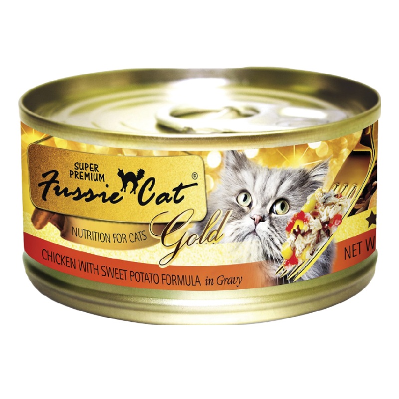 Fussie Cat Super Premium Chicken with Sweet Potato Formula in Gravy Canned Food