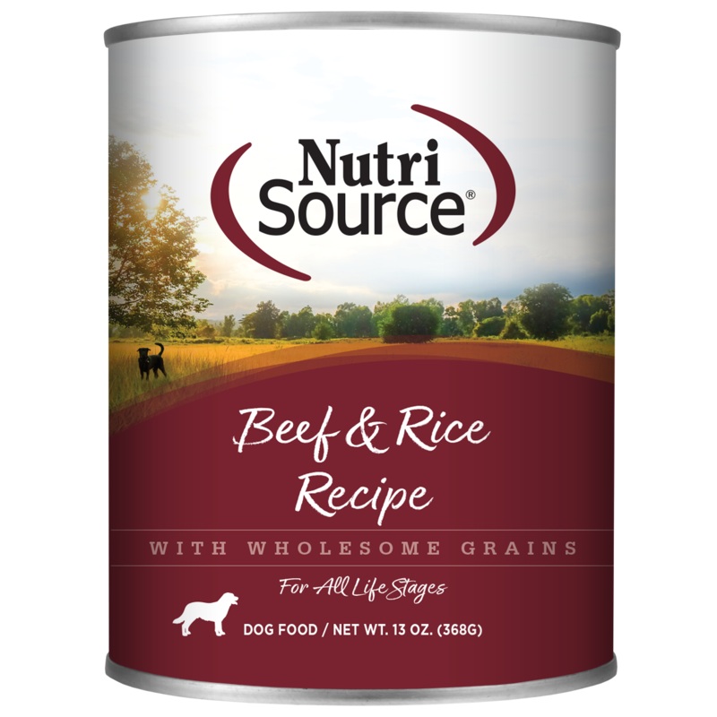 NutriSource Beef & Rice Recipe Canned Dog Food