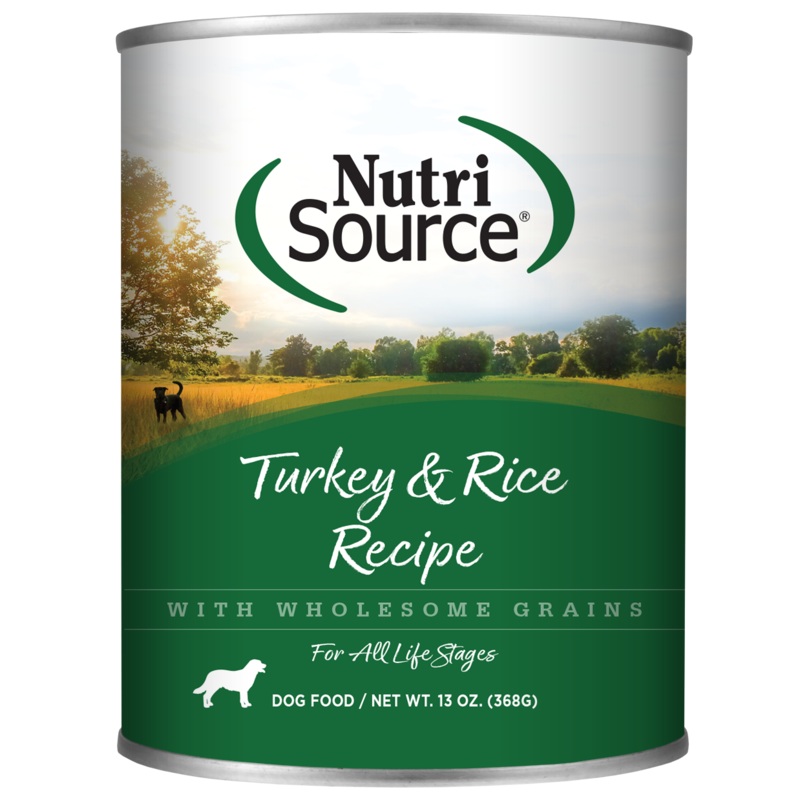 NutriSource Turkey & Rice Recipe Canned Dog Food