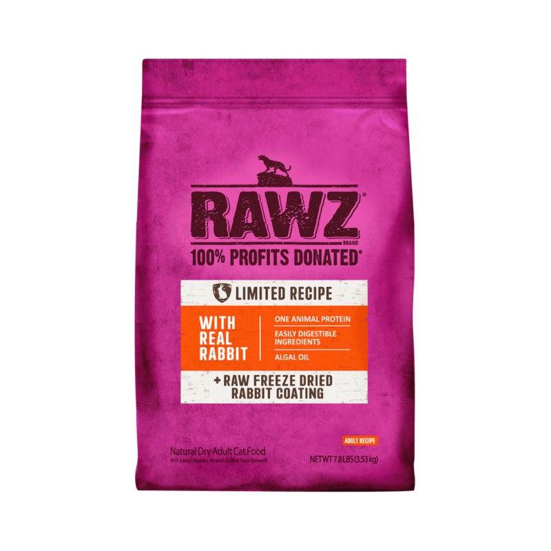 RAWZ Grain Free & Meal Free Rabbit Dry Cat Food