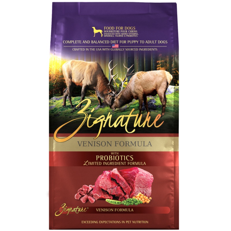 Zignature Limited Ingredient Diet Grain Free Venison Recipe Dry Dog Food