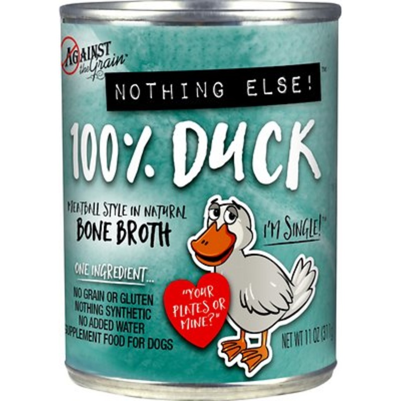 Against the Grain Nothing Else Grain Free One Ingredient 100% Duck Canned Dog Food